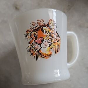 Anchor Hocking Fire King Milk White Mug Tony The Tiger